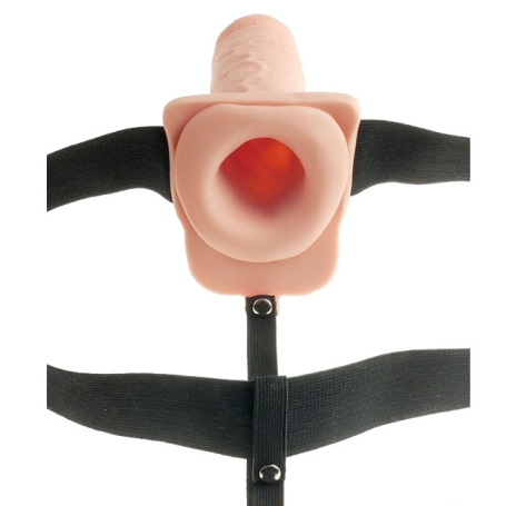 Страпон полый (фаллопротез) Pipedream 7" Hollow Rechargeable